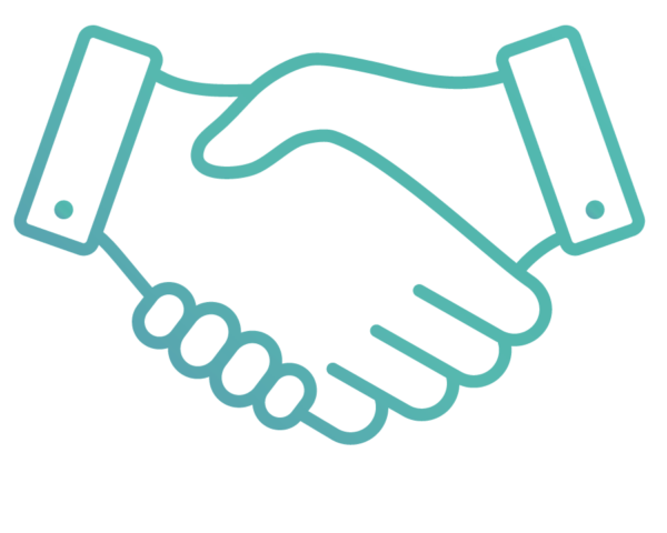 RFP360 sourcing icon with shaking hands