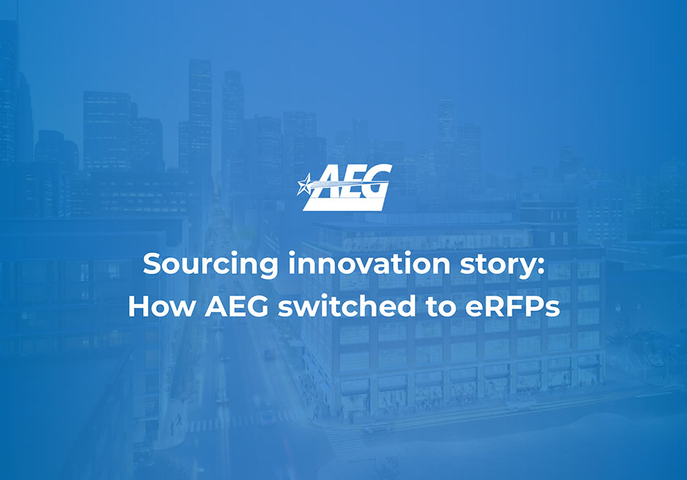 Sourcing innovation story: How AEG switched to eRFPs - RFP360